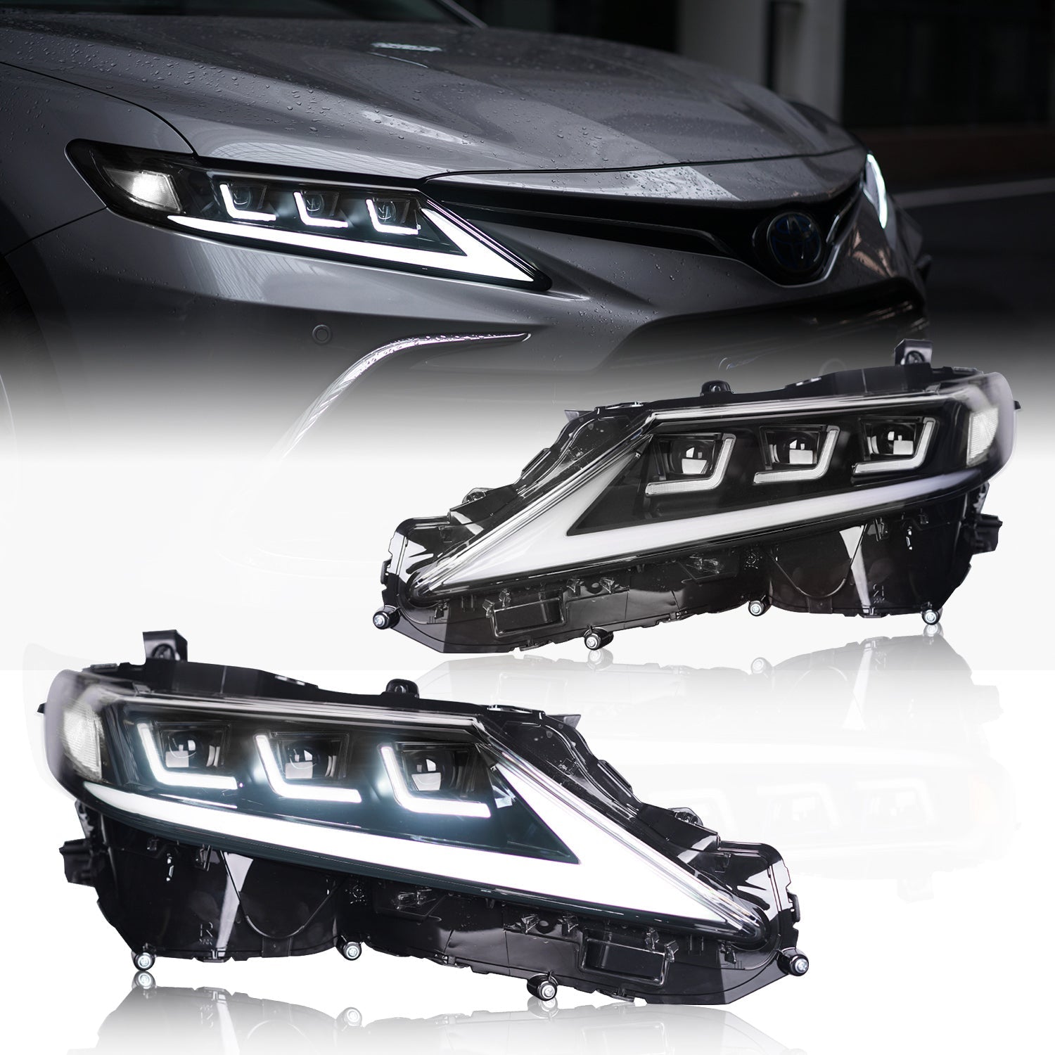 Archaic Full LED Headlights Assembly For Toyota Camry 2018-2022,US version