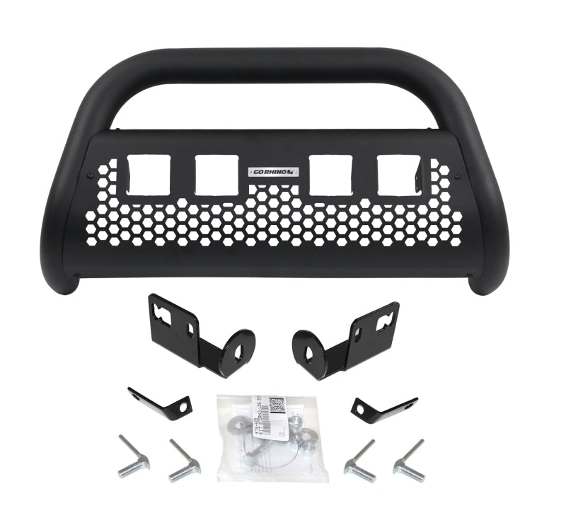 Go Rhino RC2 Bull Bar with Mounting Brackets & 4 Light Holes Textured Black Toyota Tacoma 2005-2015 | 55524T