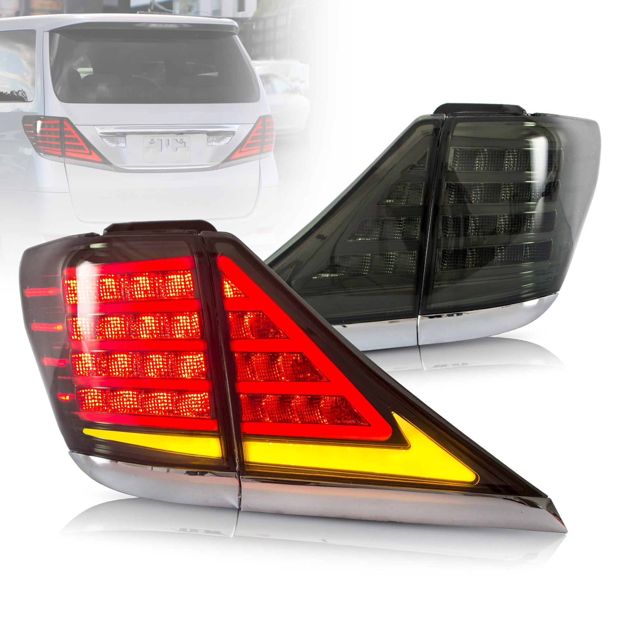 VLAND 07-13 Toyota Verllfire / Alphard Full LED Tail Lights