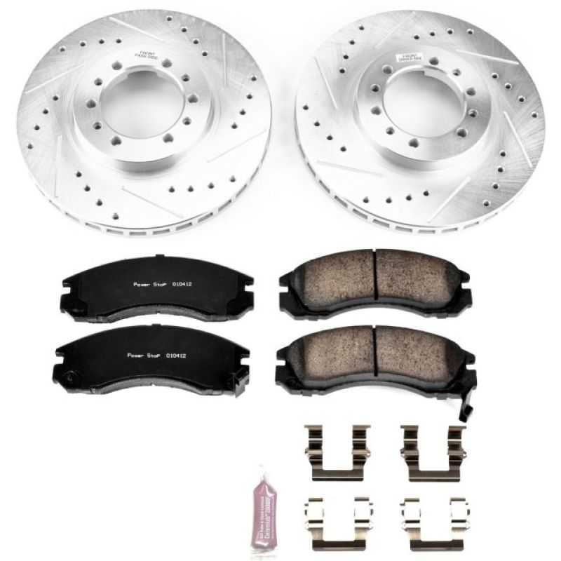 Power Stop Front Z23 Evolution Sport Brake Kit Mitsubishi Montero 1991-2004 | K4981