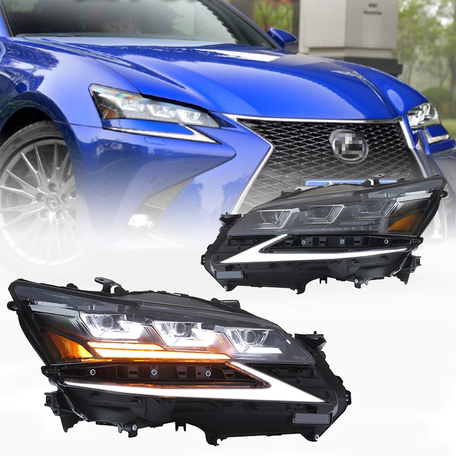 Archaic Full LED Headlights Assembly For Lexus GS GS350 2016-2019