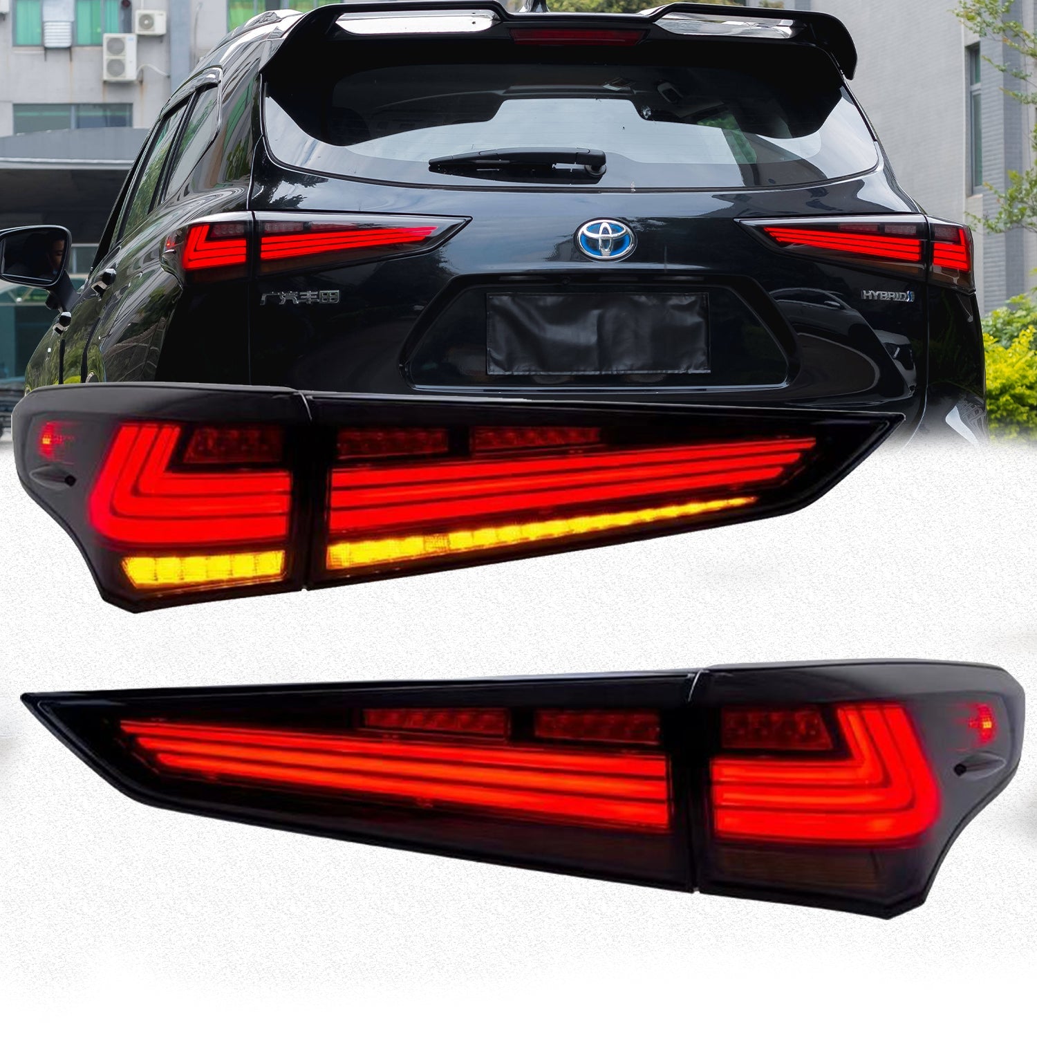 Archaic Full LED Tail Lights Assembly For Toyota Highlander 2020-2022