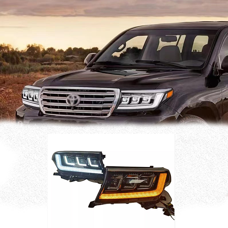 Archaic Full LED Headlights Assembly For Land Cruiser LC200 2008-2015