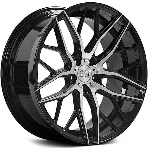 1AV ZX1120x10 +42 Gloss Black with Machined Spoke Faces