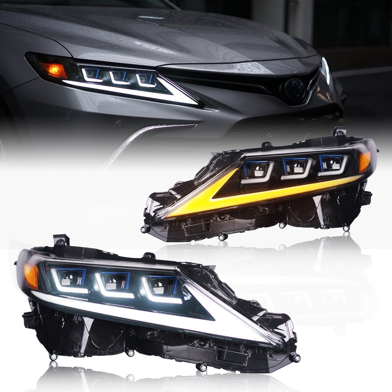 Archaic Full LED Headlights Assembly For Toyota Camry 2018-2022
