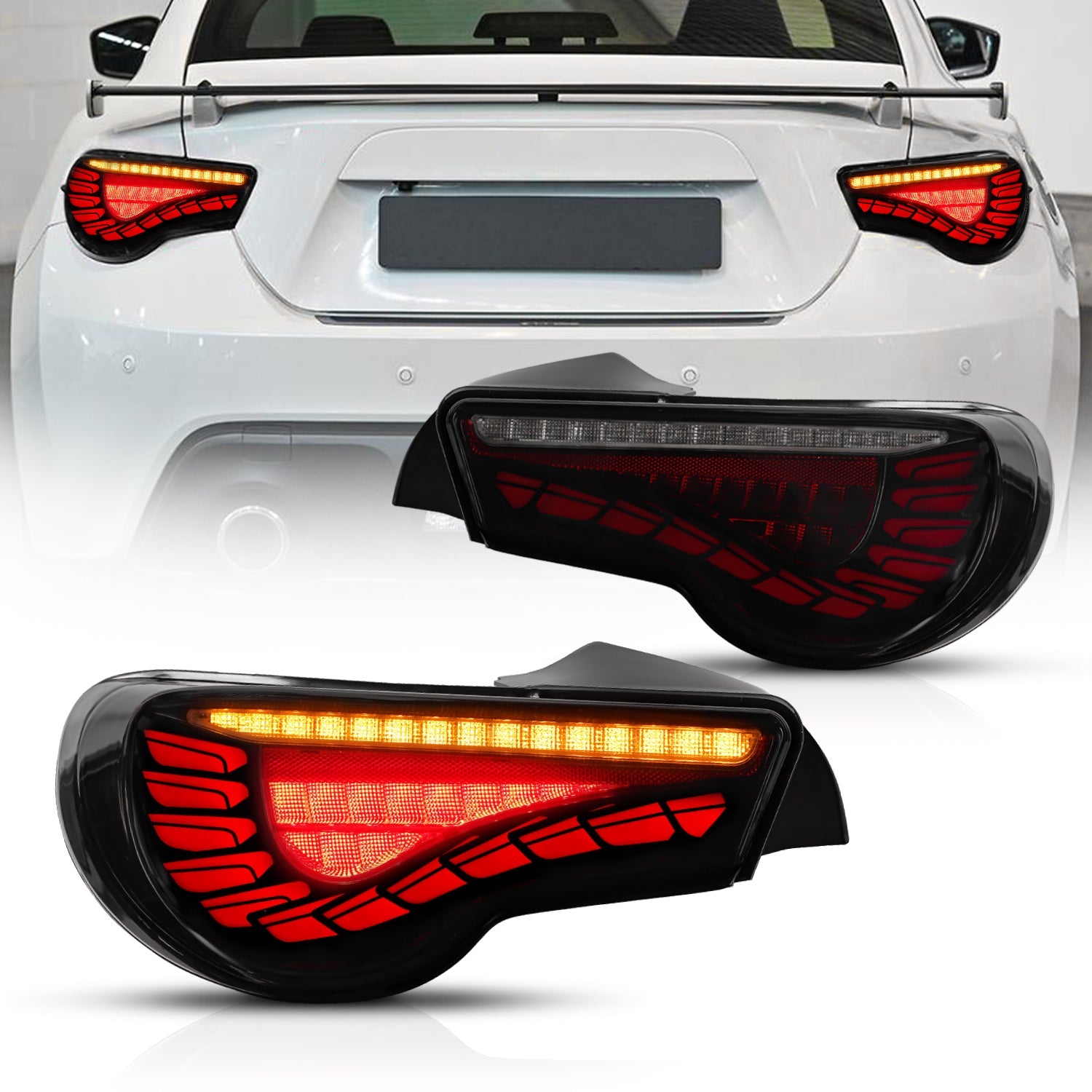 Archaic Full LED Tail Lights Assembly For Toyota 86/ Subaru BRZ 2012-21