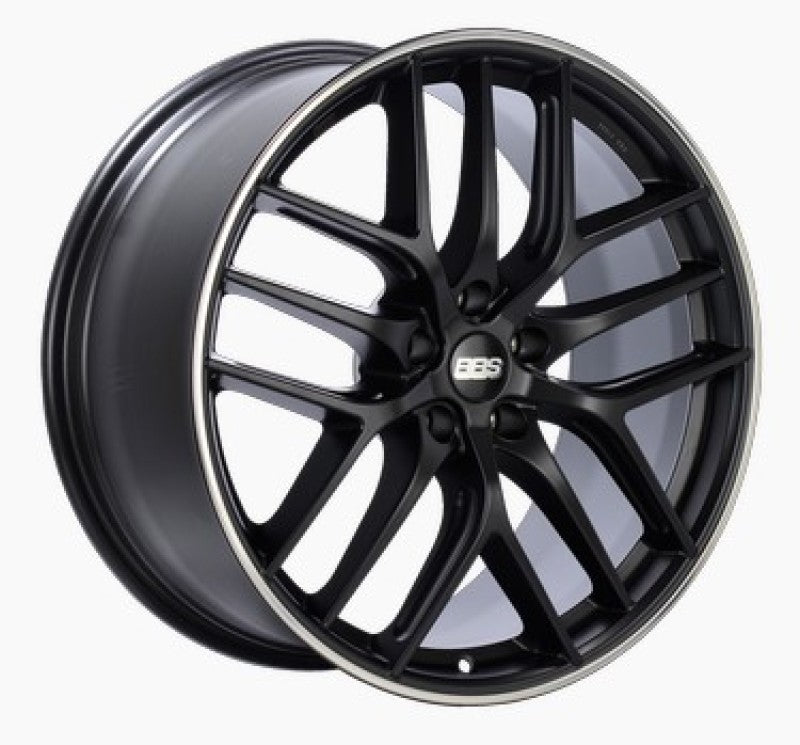 BBS CC-R 19x8 5x112 ET44 Satin Black Polished Rim Protector Wheel -82mm PFS Required | CC2003BPO