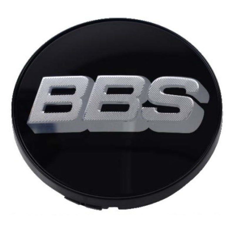 BBS Center Cap 70.6mm Black/Silver | 4-tab | 10.02.3603