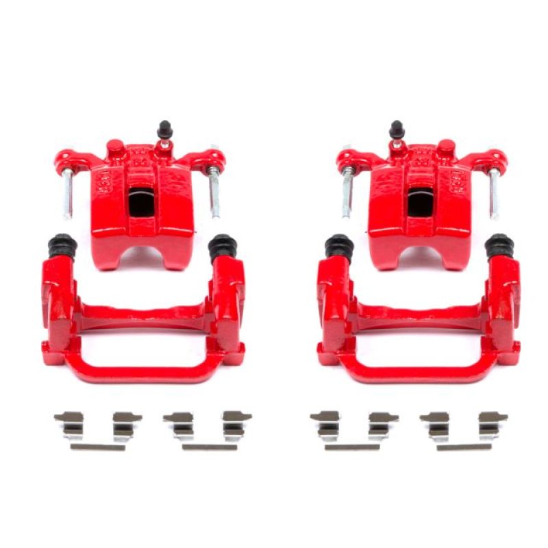 Power Stop Rear Red Calipers w/ Brackets PairInfiniti G35 2005-2008 / M35 2006-2009 / Nissan 350Z 2006-2009 / 370Z 2009 | S2792A