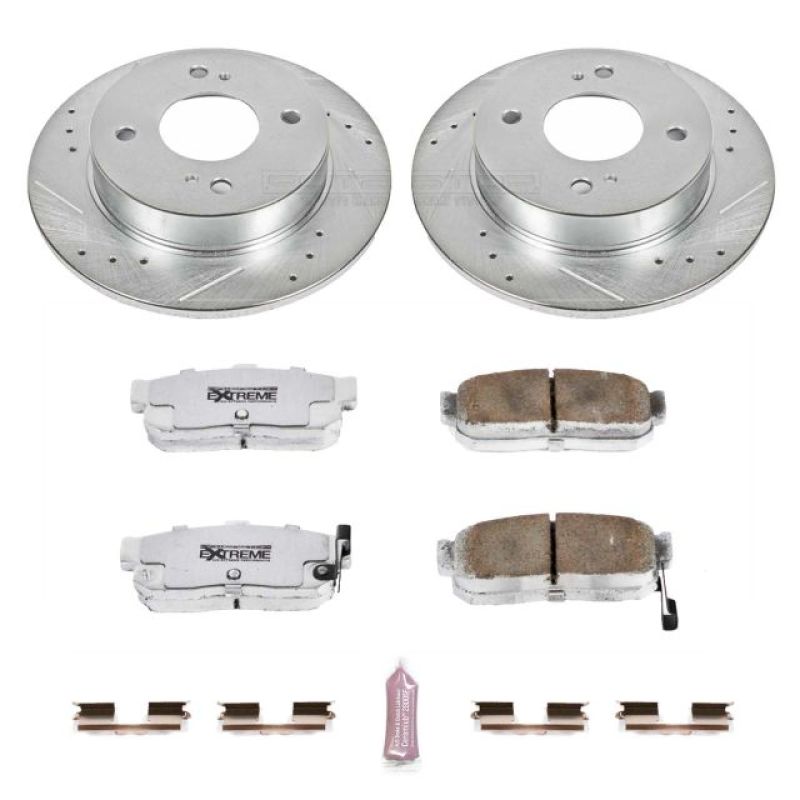 Power Stop Rear Z26 Street Warrior Brake KitInfiniti G20 1991-2001 / Nissan Altima 1993-2001 / Sentra 2000-2001 | K740-26