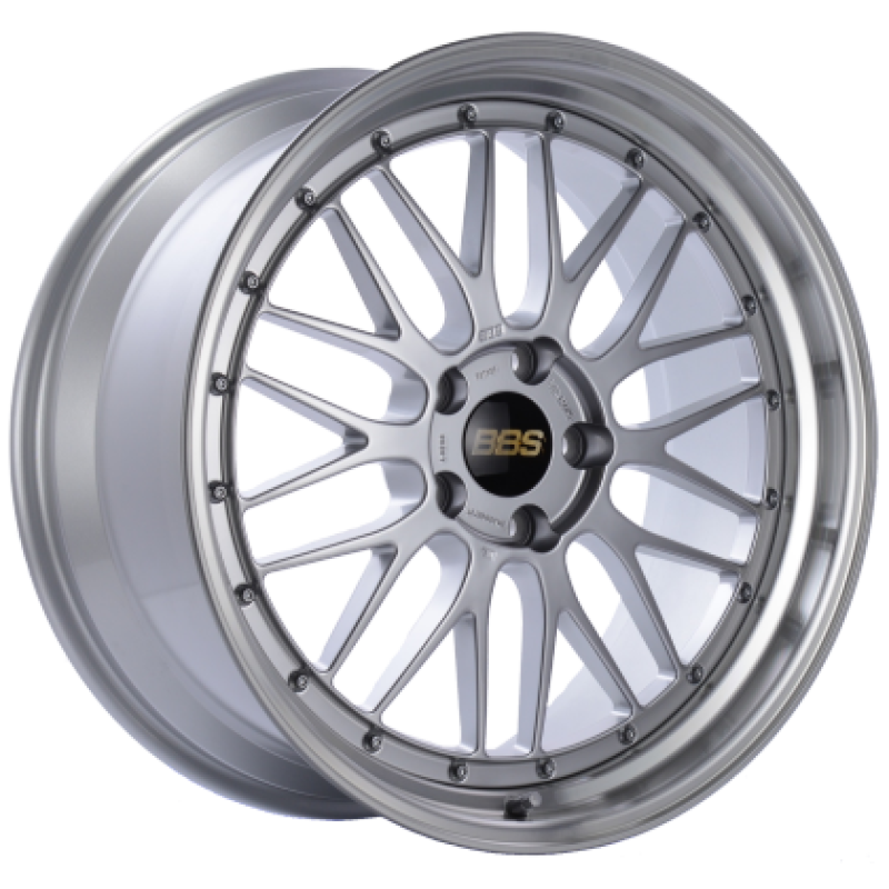 BBS LM 18x10.5 5x108 ET65 CB67 Diamond Silver Center Diamond Cut Lip Wheel -82mm PFS/Clip Required | LM123DSPK