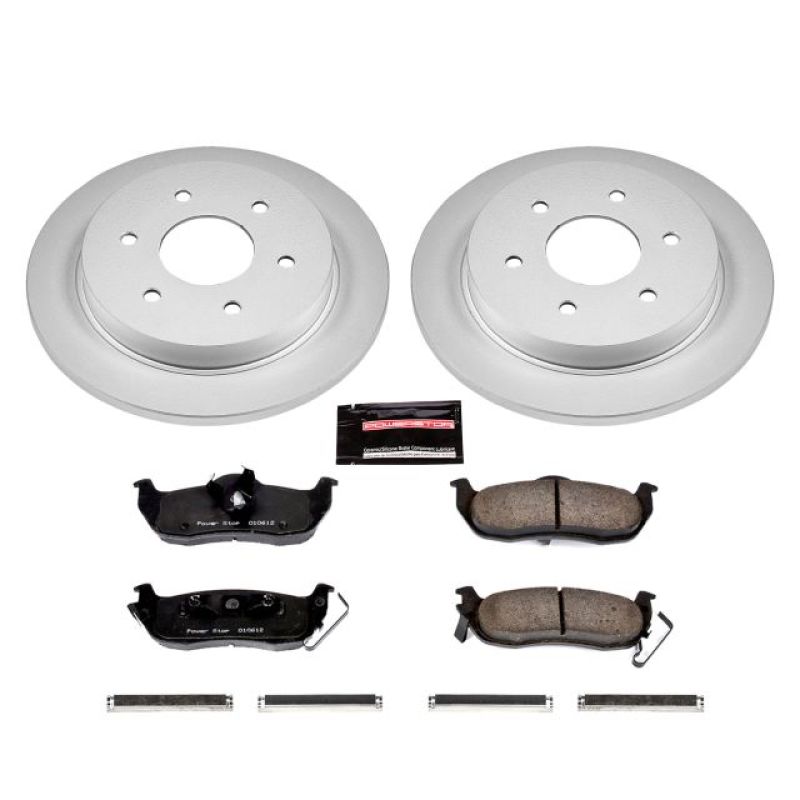 Power Stop Rear Z17 Evolution Geomet Coated Brake KitInfiniti QX56 2004-2010 / Nissan Pathfinder 2004 / Titan 2004-2015 / Armada 2004-2018 | CRK2445