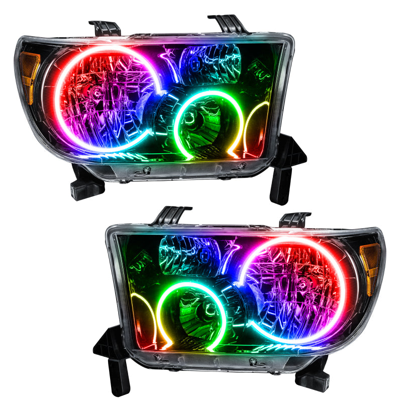 Oracle Pre-Assembled Headlights Black Housing ColorSHIFT w/ 2.0 Controller Toyota Tundra 2007-2011 | orl7119-333