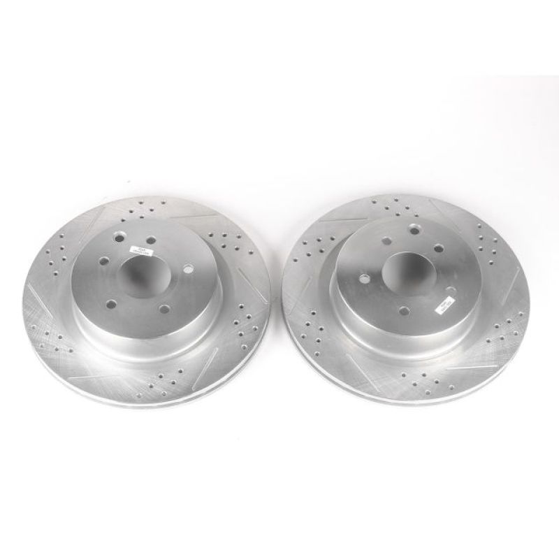 Power Stop Rear Evolution Drilled & Slotted Rotors PairInfiniti G35 2003-2004 / Nissan 350Z 2003-2008 | JBR1108XPR