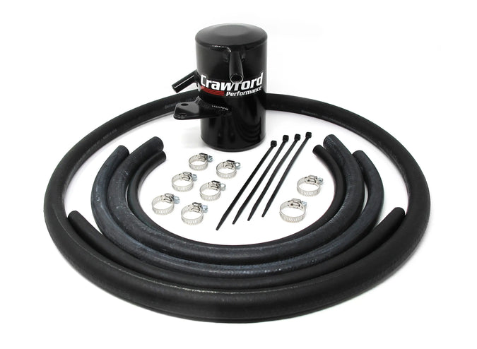 Crawford 15-21 WRX / 14-18 Forester XT V3 TMIC Air Oil Separator Black | S0717