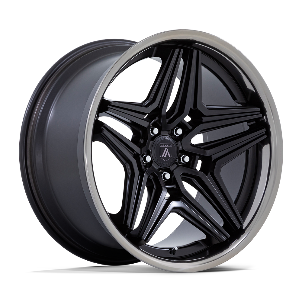 Asanti Black AB046 DUKE 22x9 +15 Satin Black With Ddt Lip