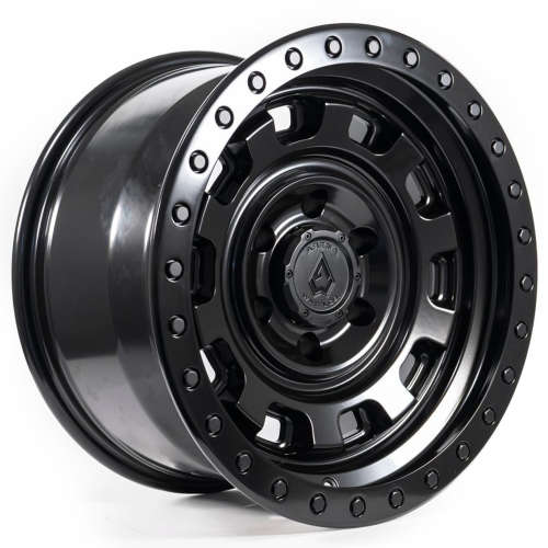 Arena Gunner A112 17x9 0 Satin Black with a Simulated Beadlock