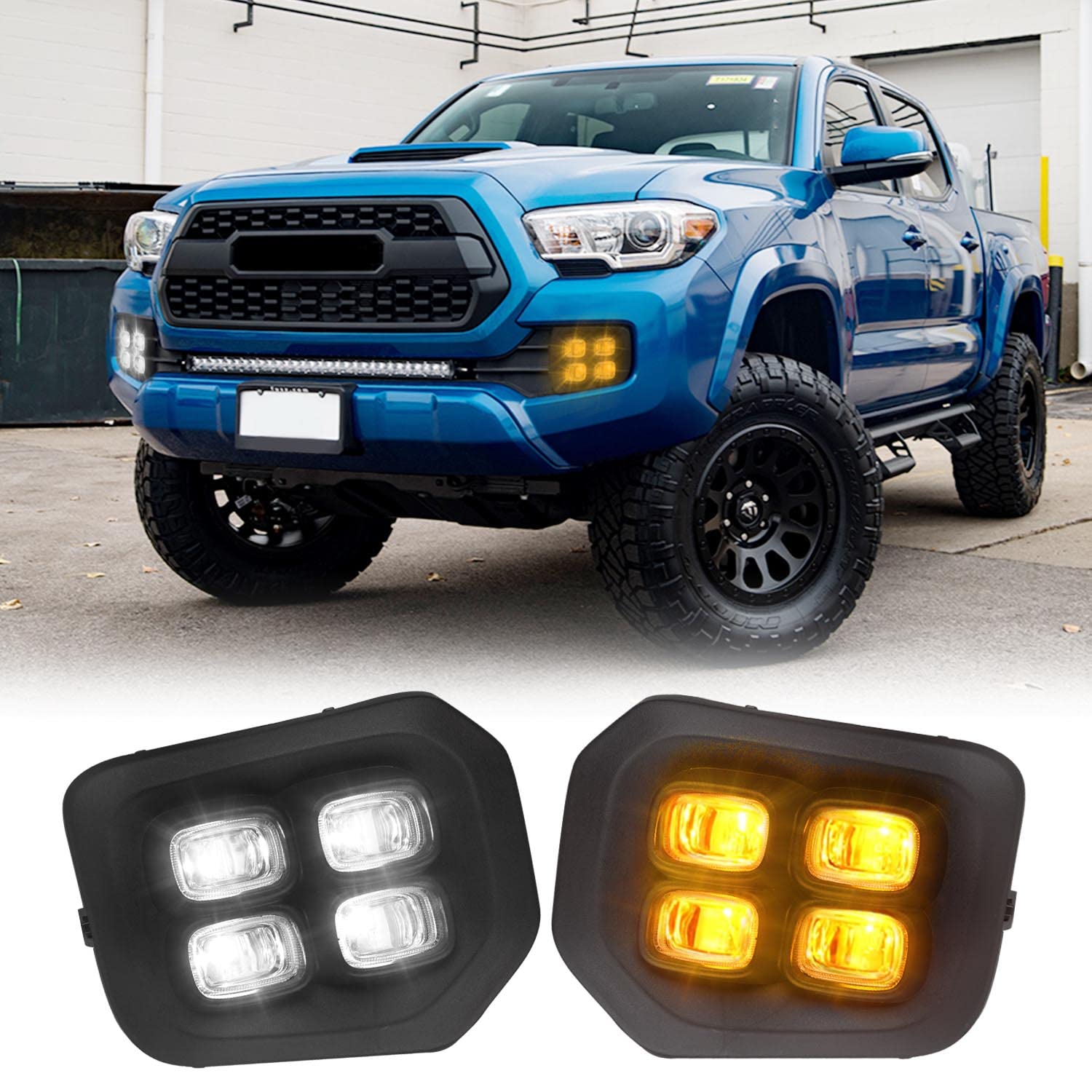 Archaic LED Fog Lights Assembly For Toyota Tacoma 2016-2022