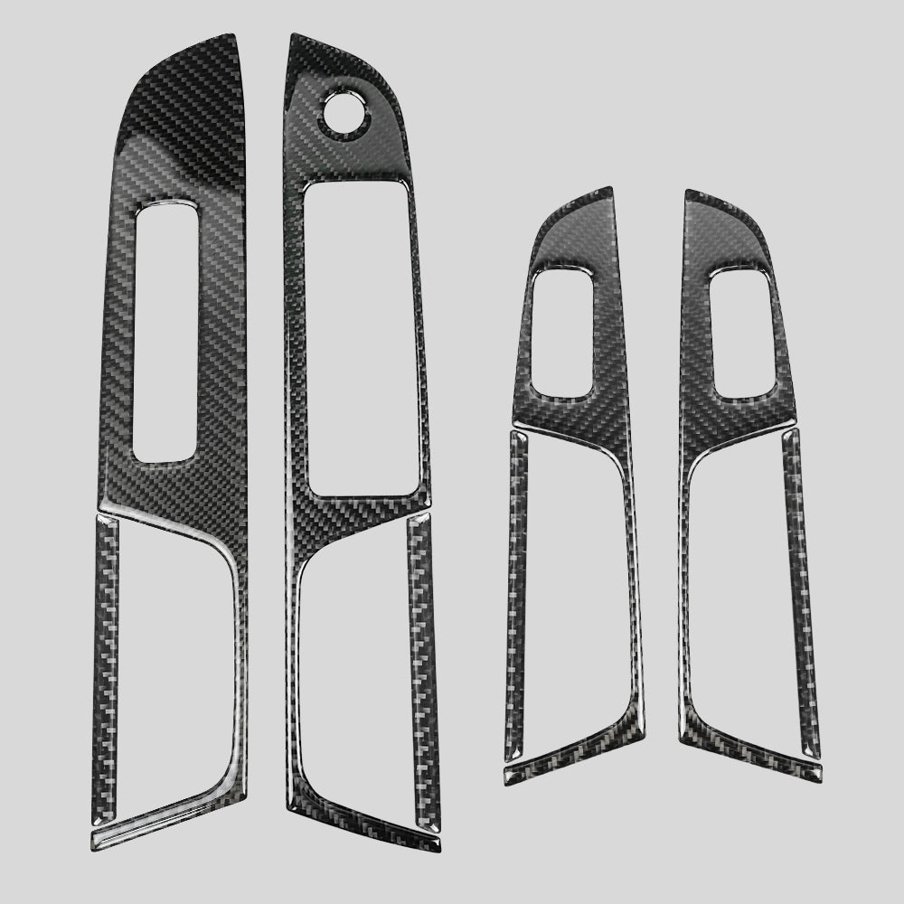 JDMuscle [18-21 WRX/STI] P&S Series Carbon Fiber Front Door Switch Panel and Rear Door Switch Panel | JDM-WRX15-PS-001002029030033034037038