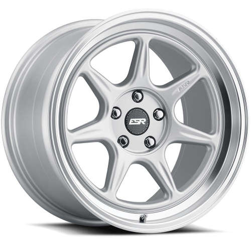 ESR CR718x9.5 +15 Hyper Silver with a Machined Lip