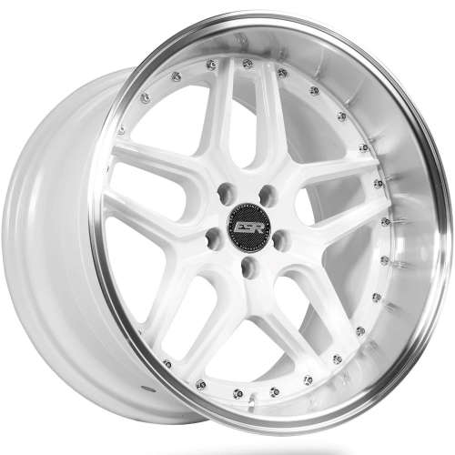 ESR CS1518x9.5 +35 Gloss White with a Machined Lip