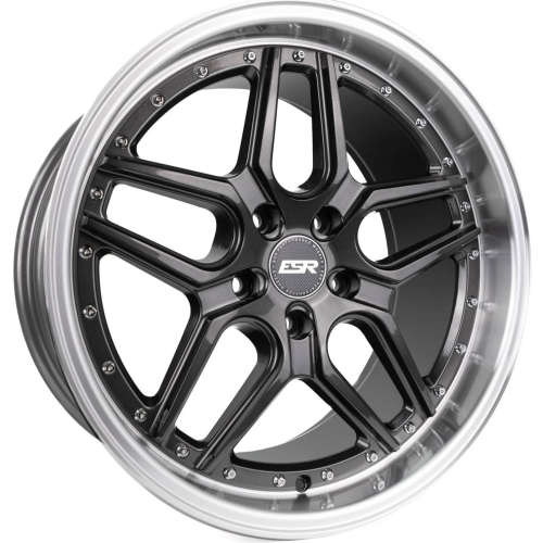 ESR CS1518x9.5 +15 Graphite Gray with a Machined Lip