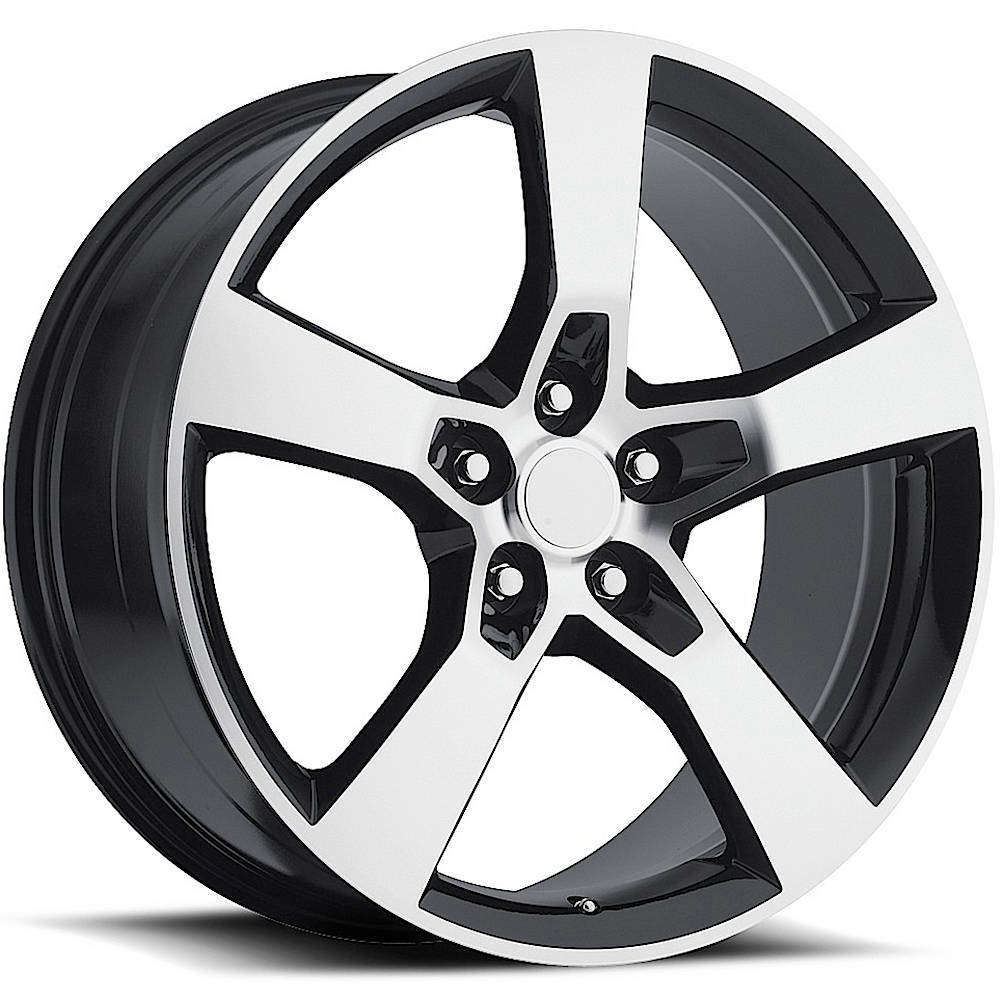Eclipse Replica 26822x9 +40 Gloss Black with Machined Spoke Faces and Outer Lip Ring