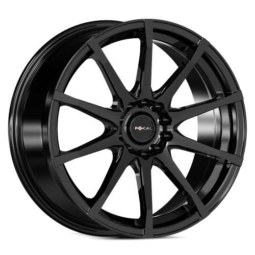 Focal F-53 453 18x8 +40 Gloss Black with a Clear Coat