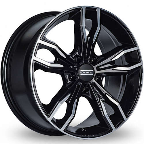 Fondmetal Alke 193MB 19x9 +42 Gloss Black with Machined Spoke Faces and Outer Lip