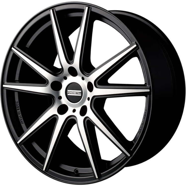 Fondmetal STC-10 182MB 19x8 +20 Matte Black with Machined Spoke Faces