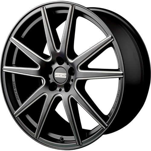 Fondmetal STC-10 182BM 22x11 +55 Matte Black with Milled Spoke Edges