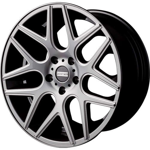 Fondmetal STC-MS 181HM 20x8.5 +35 Gloss Titanium Gray with Milled Spoke Edges and Windows
