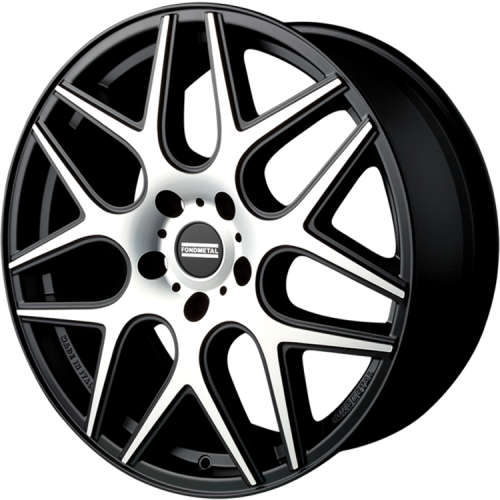 Fondmetal STC-MS 181MB 20x8.5 +25 Matte Black with Machined Spoke Faces