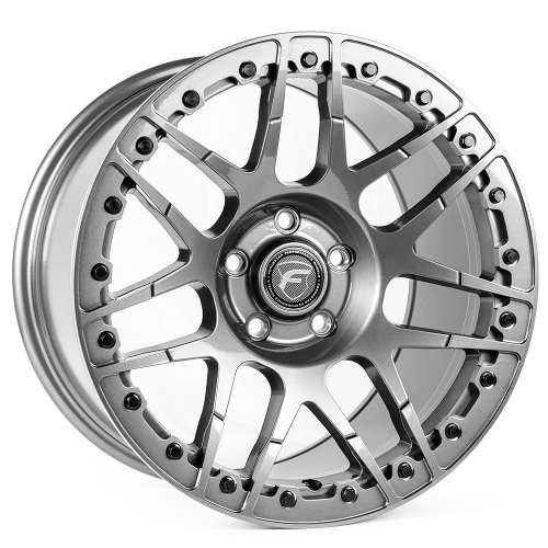 Forgestar F14 Beadlock17x10 +45 Gloss Anthracite with a Real Beadlock