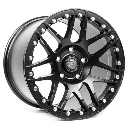 Forgestar F14 Beadlock17x10 +6 Satin Black with a Real Beadlock