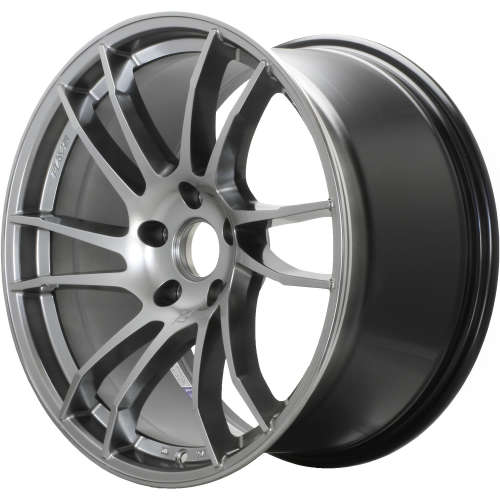 Gram Lights 57XTC18x9.5 +38 Shining Silver with Machined Outer Lip
