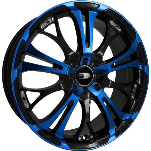 HD Spinout20x8 +35 Blue with Black Accents
