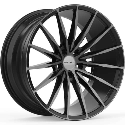 INOVIT Torque19x8.5 +42 Satin Black with Machined Spoke Faces and Dark Tint