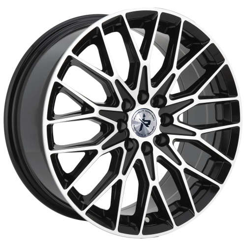 Impact Racing 501 501BMF 18x8 +38 Gloss Black with Machined Spoke Faces
