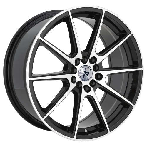 Impact Racing 503 503BMF 17x7.5 +38 Gloss Black with Machined Spoke Faces