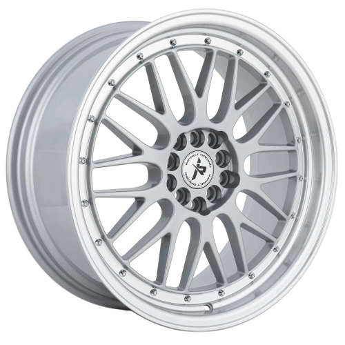 Impact Racing 505 505SML 18x8 +38 Silver with a Machined Lip