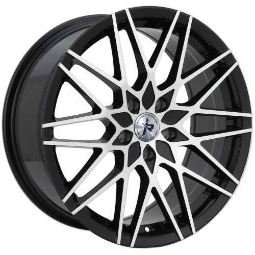 Impact Racing 507 507BMF 18x8 +38 Gloss Black with Machined Spoke Faces