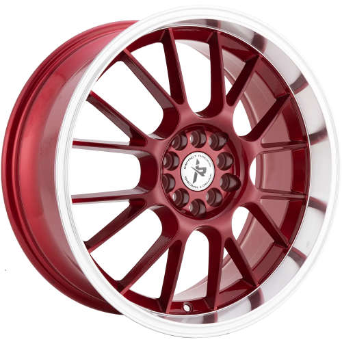 Impact Racing 508 508RML 18x8 +38 Candy Red with a Machined Lip