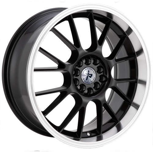 Impact Racing 508 508GBML 18x8 +38 Gloss Black with a Machined Lip