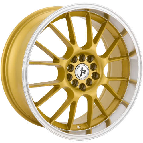 Impact Racing 508 508GML 18x8 +38 Gold with a Machined Lip