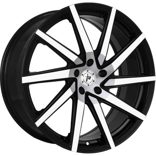 Impact Racing 601 601BMF 20x8.5 +35 Gloss Black with Machined Spoke Faces