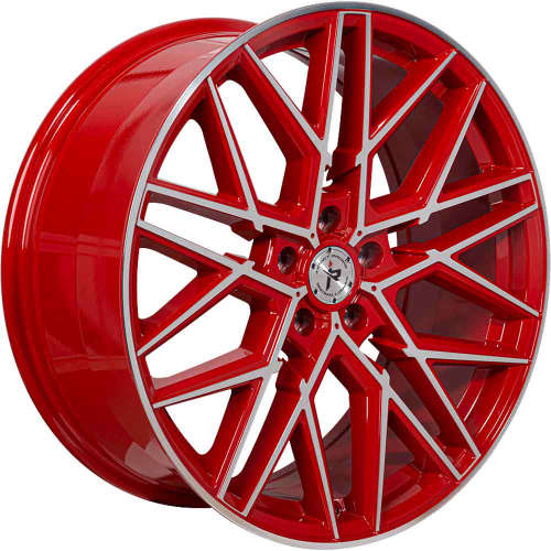 Impact Racing 602 602RMF 20x8.5 +35 Red with Machined Spoke Faces