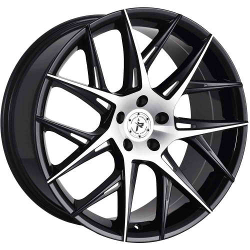 Impact Racing 603 603BMF 20x8.5 +35 Gloss Black with Machined Spoke Faces and Milled Accents