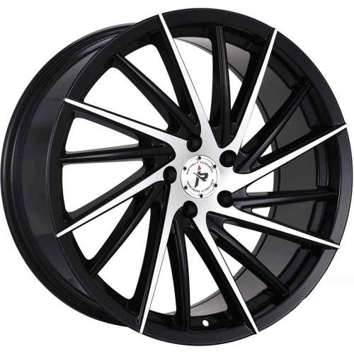 Impact Racing 608 608BMF 22x9 +15 Gloss Black with Machined Spoke Faces