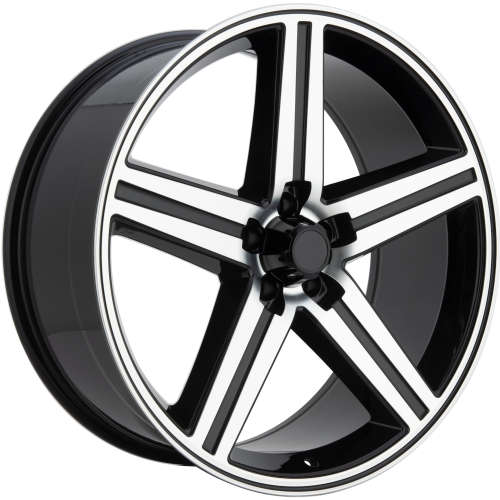 Impact Replicas Iroc24x9 +15 Gloss Black with a Machined Spoke Face